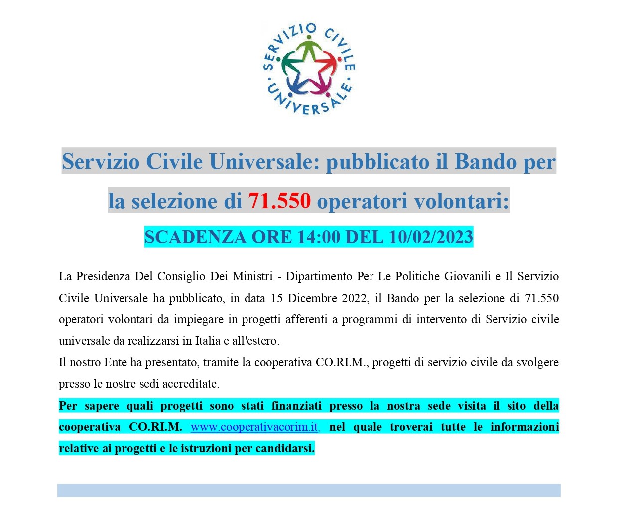 Bando di SCU